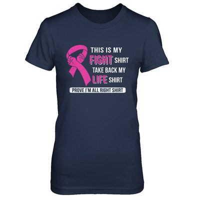 This Is My Fight Breast Cancer Awareness-T-Shirt & Hoodie-Women's T-Shirt-Navy