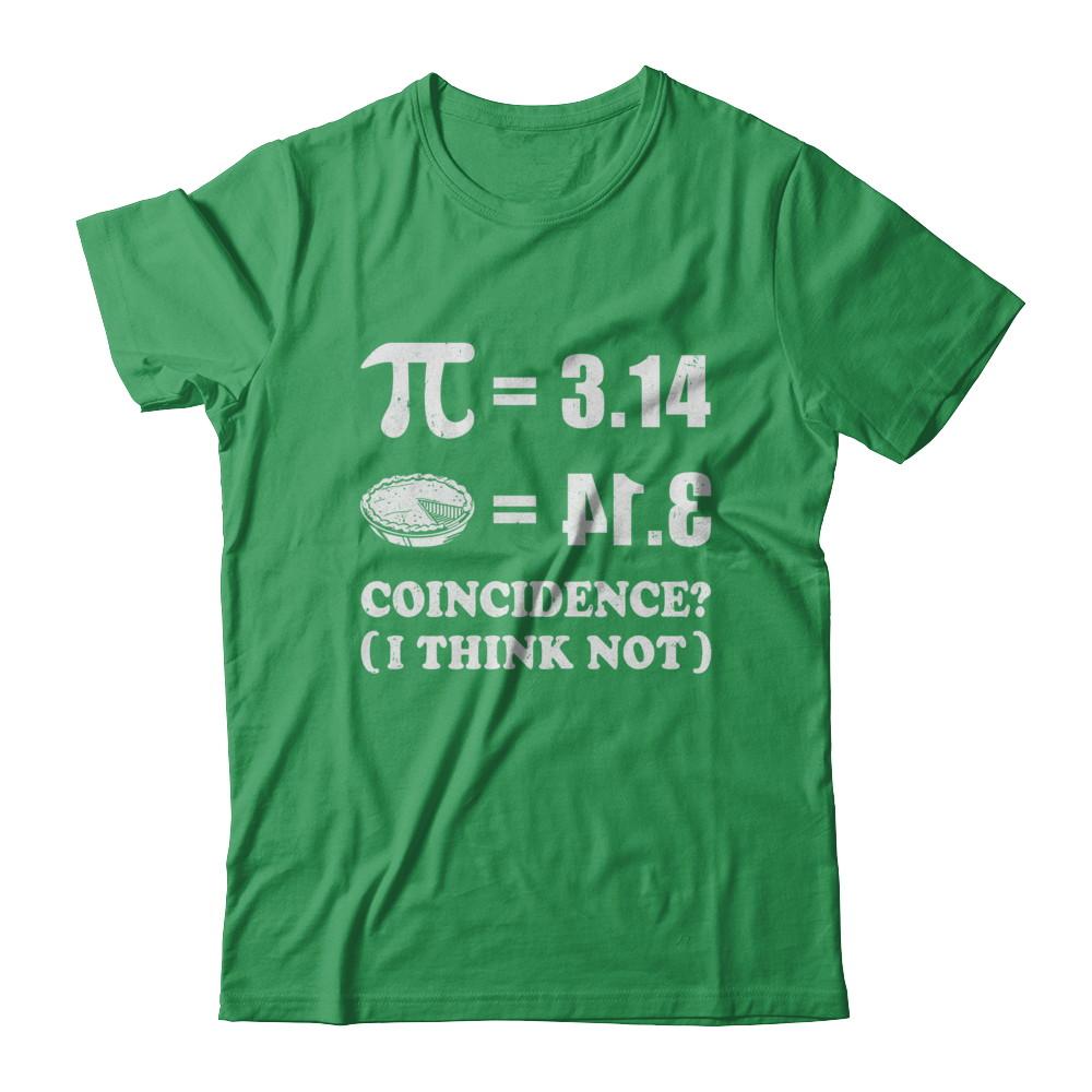 Coincidence Pi Day 2021 Funny Pie Style Math-T-Shirt & Hoodie-Premium T-Shirt-Kelly Green