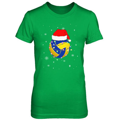 Santa Hat Volleyball Christmas Gifts-T-Shirt & Sweatshirt-Women's T-Shirt-Irish Green