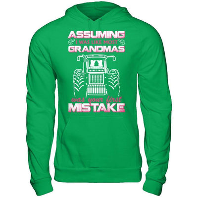 Assuming I Was Like Most Grandmas Was Your First Mistake Farmer-T-Shirt & Hoodie-Pullover Hoodie-Irish Green