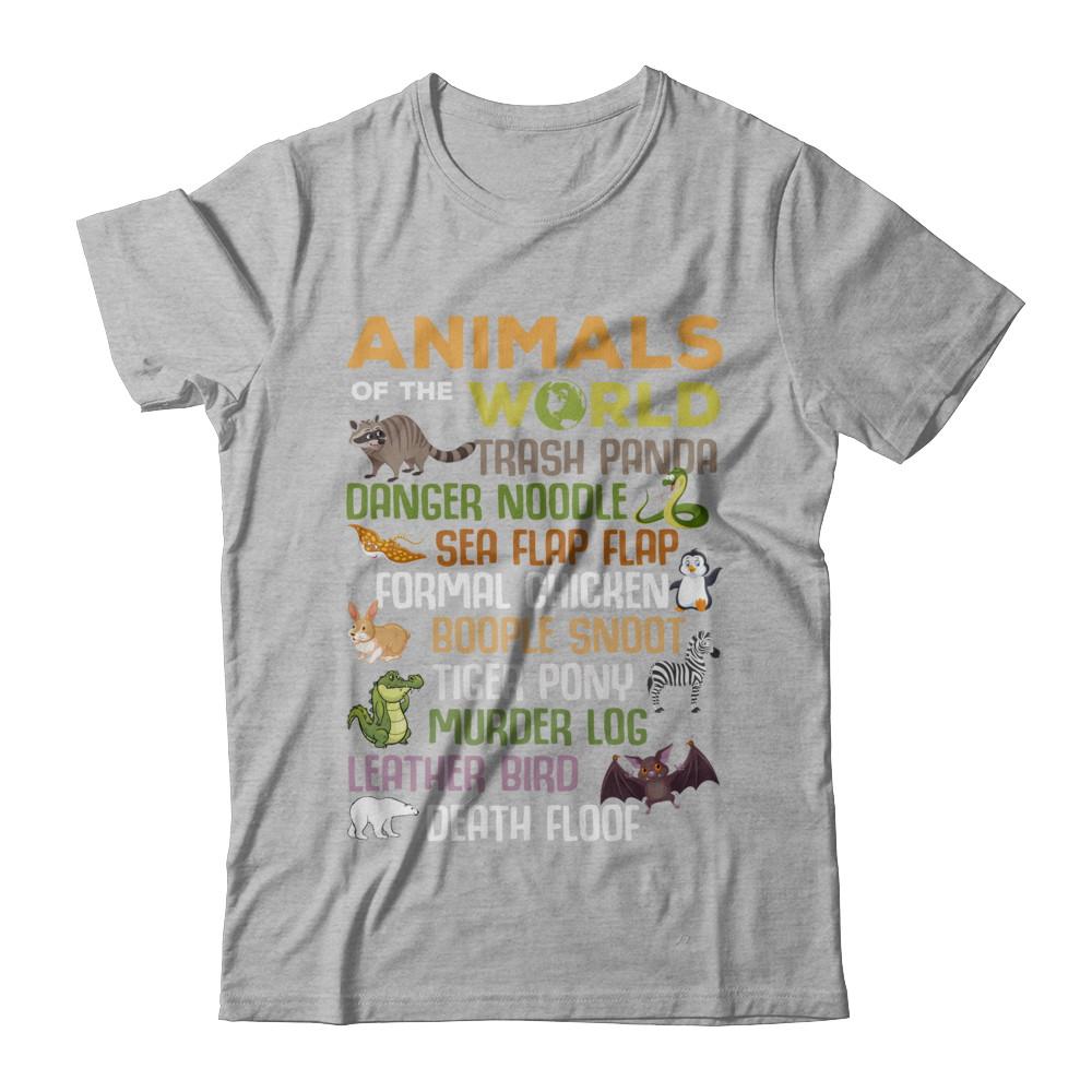 Funny Animals of The World-T-Shirt & Hoodie-Premium T-Shirt-Heather Gray