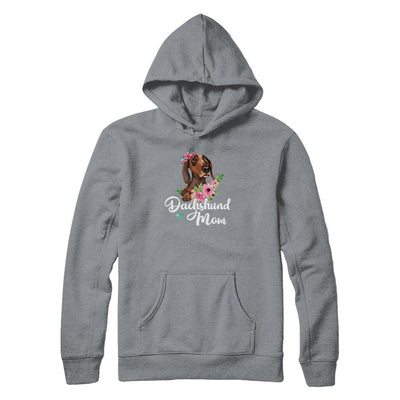 Dachshund Mom Funny Dog Mom Gift Idea-T-Shirt & Tank Top-Pullover Hoodie-Light Steel