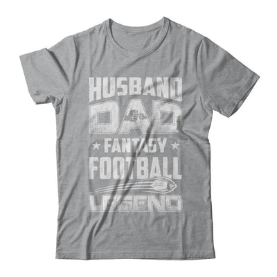 Husband Dad Fantasy Football Legend Fathers Day Gift-T-Shirt & Hoodie-Classic T-Shirt-Sport Grey