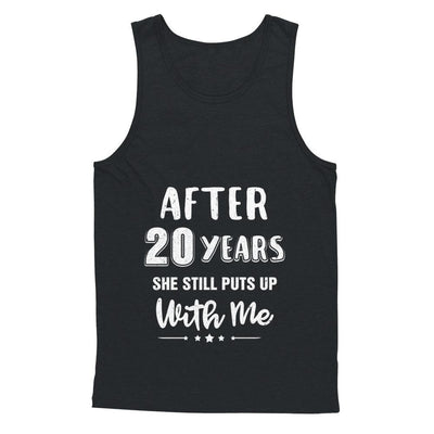 20Th Wedding Anniversary Funny Husband Gift-T-Shirt & Hoodie-Unisex Tank-Black