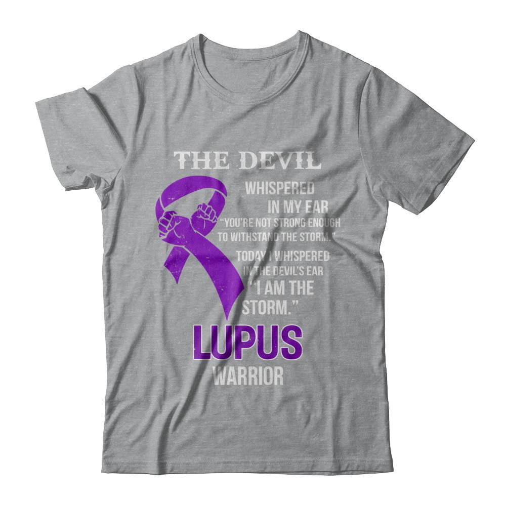I Am The Storm Support Lupus Awareness Warrior Gift-T-Shirt & Hoodie-Classic T-Shirt-Sport Grey