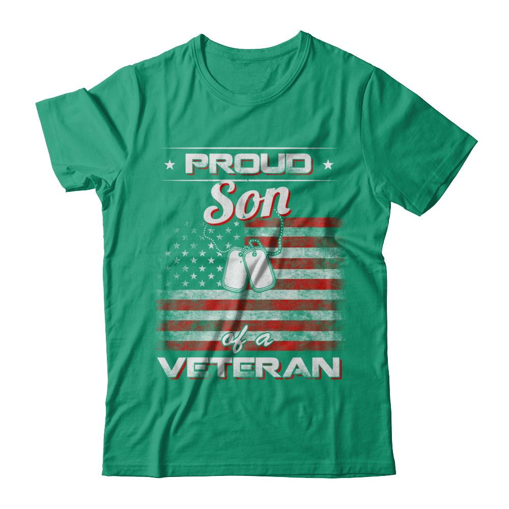 Proud Son Of A Veteran-T-Shirt & Hoodie-Classic T-Shirt-Kelly Green
