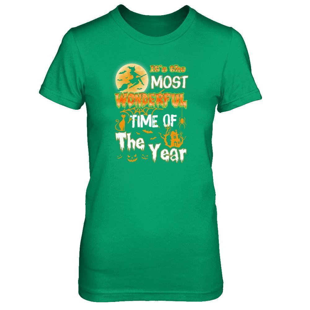 Halloween It's The Most Wonderful Time Of The Year Witches-T-Shirt & Tank Top-Women's T-Shirt-Irish Green