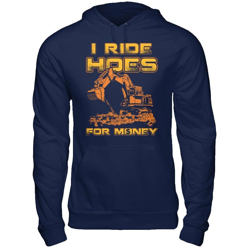 I Ride Hoes For Money-T-Shirt & Hoodie-Pullover Hoodie-Navy