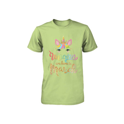 Cute Unicorns Are Born In March Birthday Gift Youth-Youth Shirt-Toddler T-Shirt-Key Lime