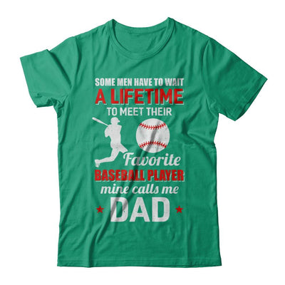 Funny My Favorite Baseball Player Calls Me Dad-T-Shirt & Hoodie-