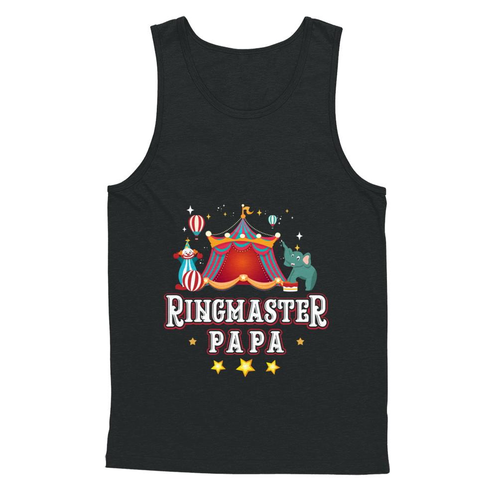 Ringmaster Papa Circus Carnival Children Party-T-Shirt & Hoodie-Unisex Tank-Black