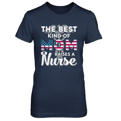 Best Mom Raises A Nurse Mothers Day Gift-T-Shirt & Hoodie-Women's T-Shirt-Navy