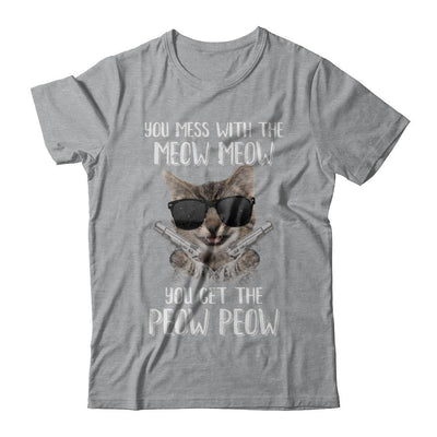 Funny Cat You Get The Peow-Peow-T-Shirt & Hoodie-Classic T-Shirt-Sport Grey