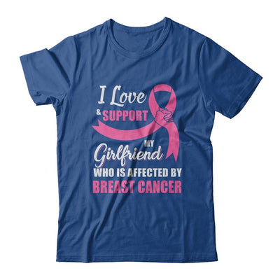 Breast Cancer Awareness Support Pink Girlfriend Boyfriend-T-Shirt & Hoodie-Classic T-Shirt-Royal