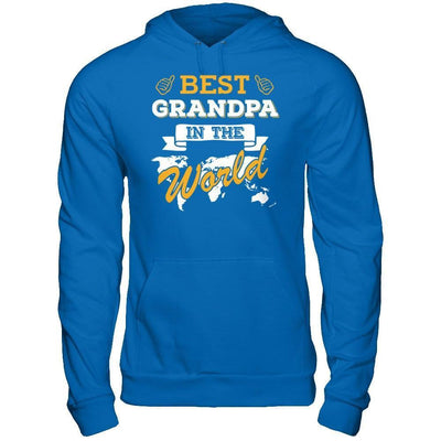 Best Grandpa In The World-T-Shirt & Hoodie-Pullover Hoodie-Royal