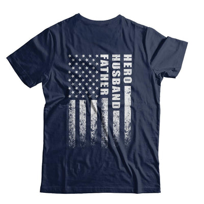 Veteran Soldier Husband Dad Hero Fathers Day Gift-T-Shirt & Hoodie-Classic T-Shirt-Navy
