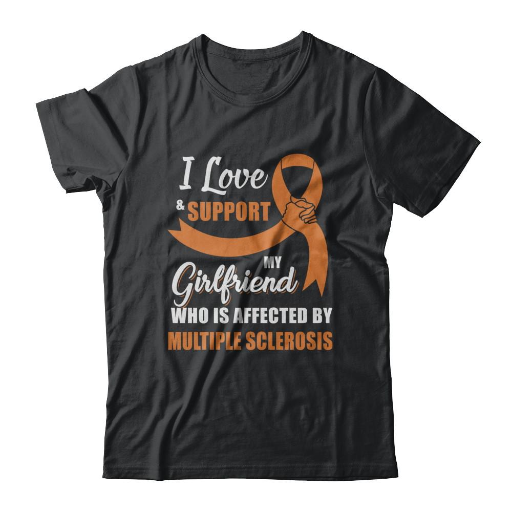 Multiple Sclerosis Awareness Support Orange Girlfriend Boyfriend