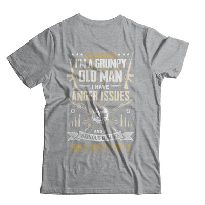 Walk Away I Am Grumpy Old Man I Have Anger Issues-T-Shirt & Hoodie-Classic T-Shirt-Sport Grey