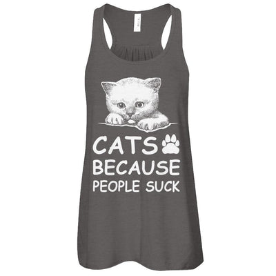 Cats Because People Suck-T-Shirt & Tank Top-