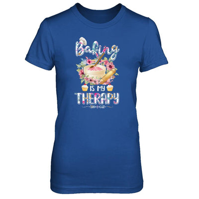 Baking Is My Therapy-T-Shirt & Tank Top-Women's T-Shirt-Royal