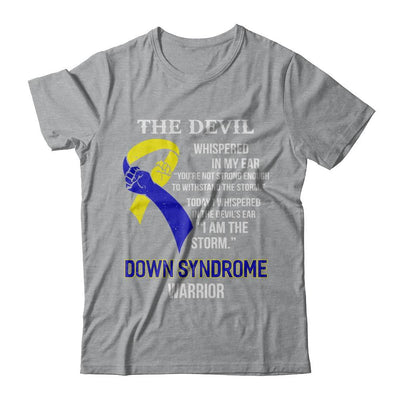 I Am The Storm Support Down Syndrome Awareness Warrior Gift-T-Shirt & Hoodie-Classic T-Shirt-Sport Grey