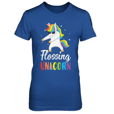 Floss Dance Flossing Unicorn-T-Shirt & Hoodie-Women's T-Shirt-Royal