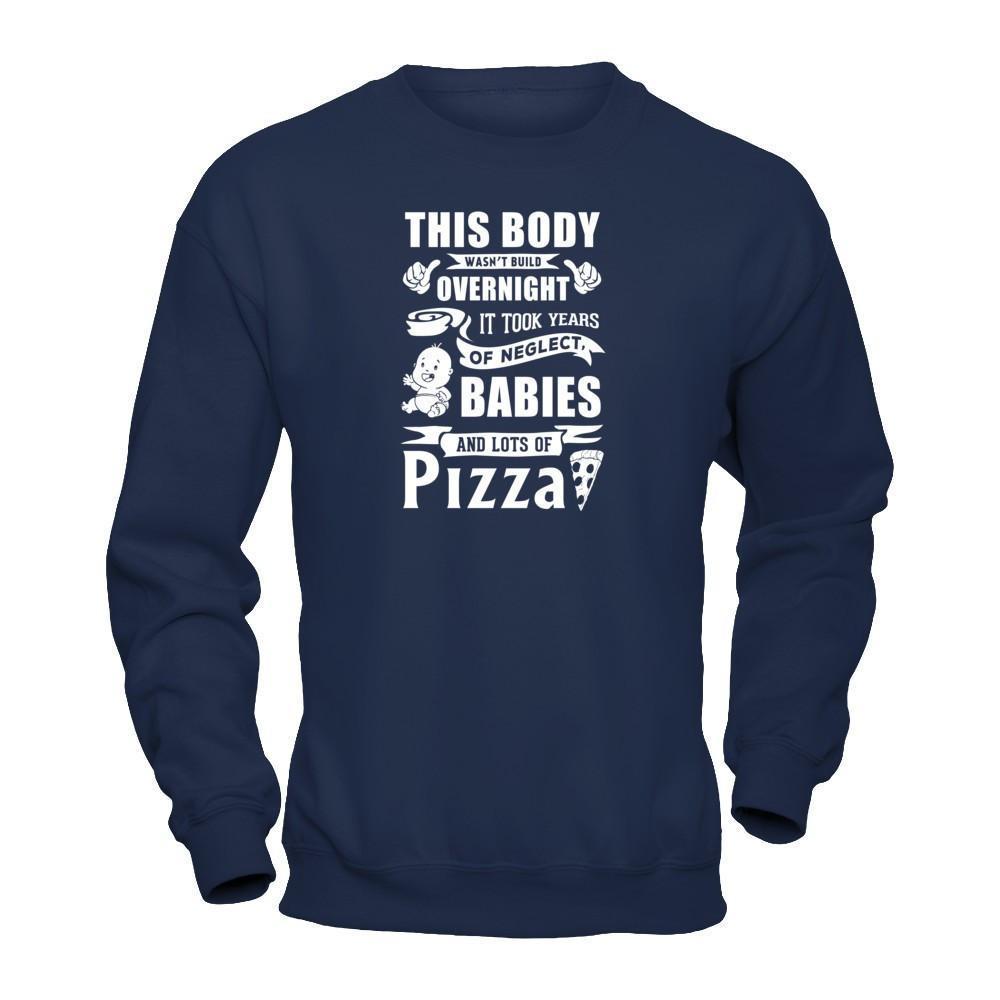 This Body Wasn't Built Overnight-T-Shirt & Hoodie-Crewneck Sweatshirt-Navy