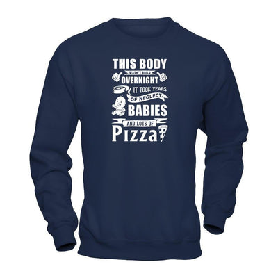 This Body Wasn't Built Overnight-T-Shirt & Hoodie-Crewneck Sweatshirt-Navy