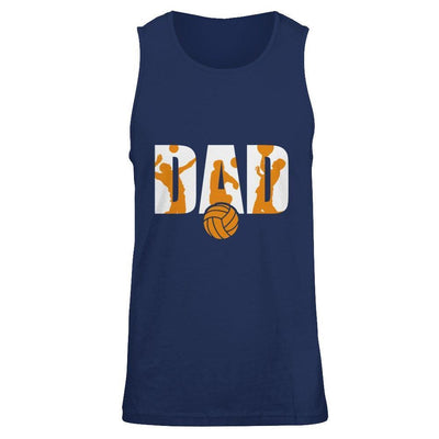 Volleyball Dad Father's Day-T-Shirt & Hoodie-Unisex Tank-Navy