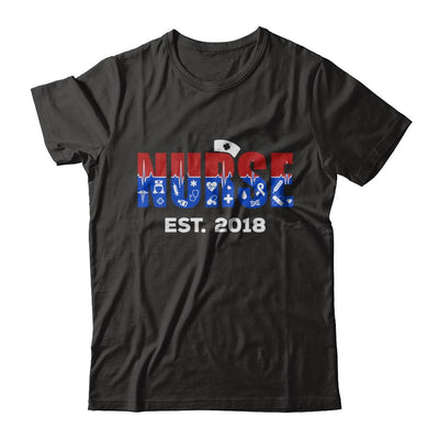 Nurses Est 2018 Graduation-T-Shirt & Hoodie-Premium T-Shirt-Black