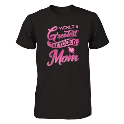 World's Greatest Tattooed Mom-T-Shirt & Tank Top-Premium T-Shirt-Black