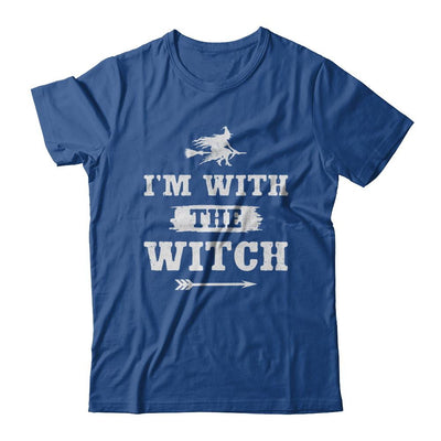 Halloween Couples Costume I'm With The Witch-T-Shirt & Hoodie-Classic T-Shirt-Royal