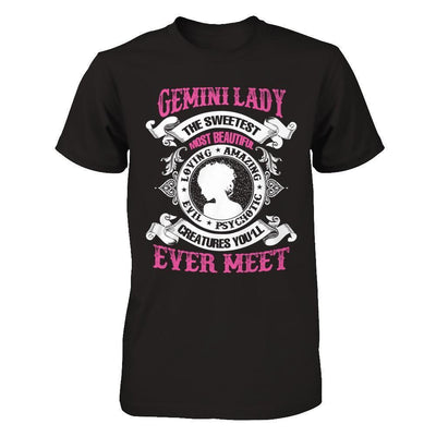 Gemini Lady The Sweetest Most Beautiful Love Amazing-T-Shirt & Hoodie-Premium T-Shirt-Black