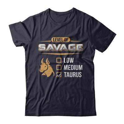 Level Of Savage Taurus-T-Shirt & Hoodie-Premium T-Shirt-Midnight Navy