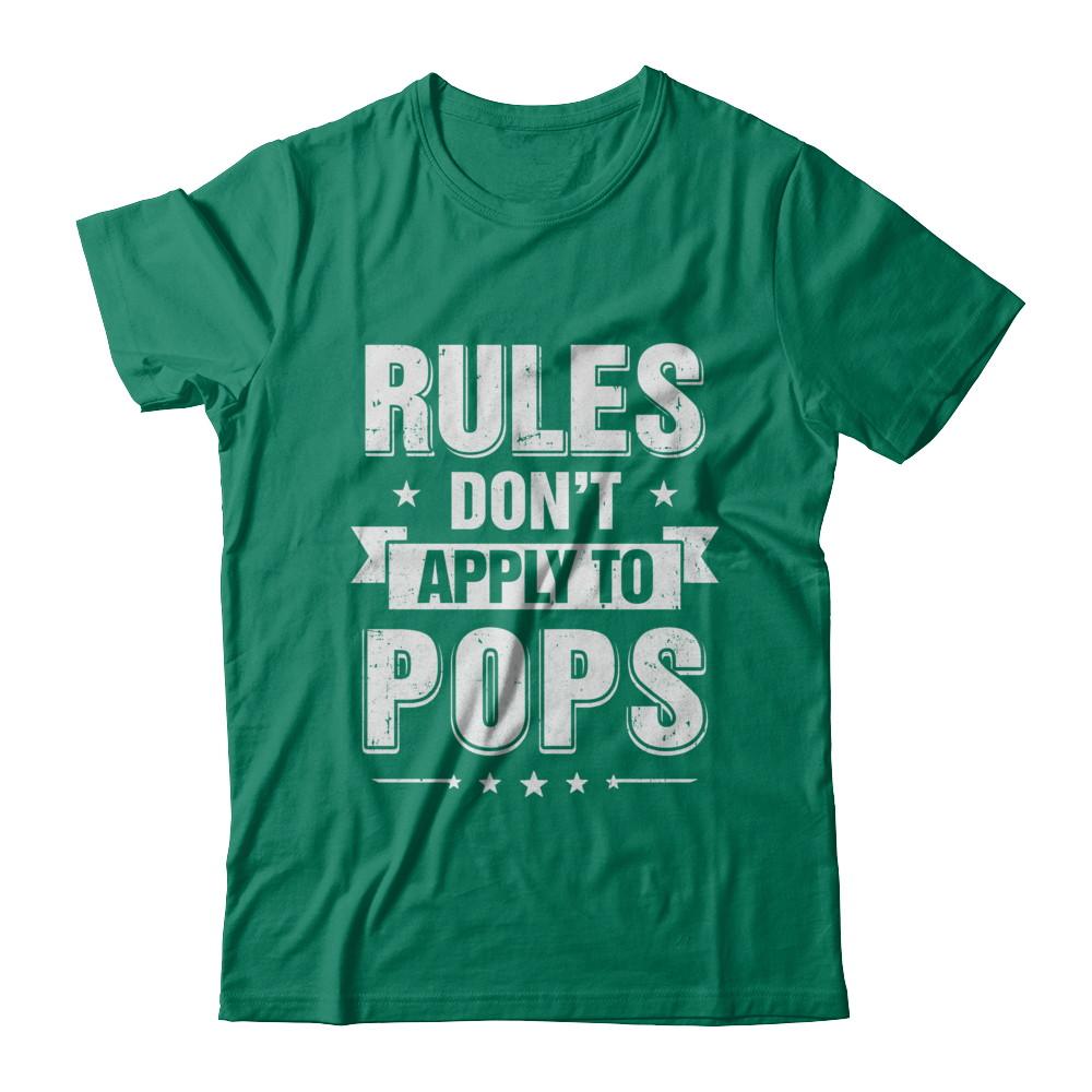 Grandfather Rules Don't Apply To Pops-T-Shirt & Hoodie-Classic T-Shirt-Kelly Green