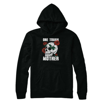 One Tough Mother Skull Rose-T-Shirt & Tank Top-Pullover Hoodie-Black