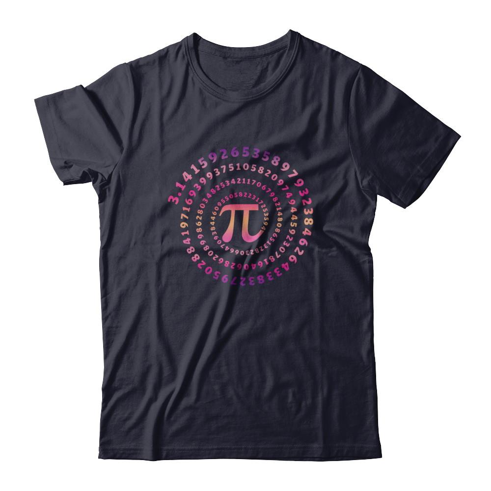 Pi Spiral Novelty-T-Shirt & Hoodie-Premium T-Shirt-Midnight Navy