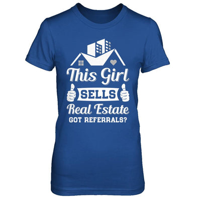 This Girl Sells Real Estate-T-Shirt & Hoodie-Women's T-Shirt-Royal