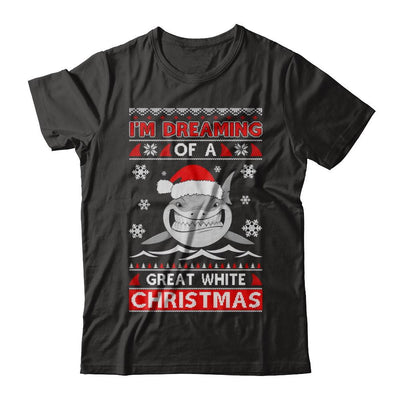 I'm Dreaming Of A Great White Christmas Shark Sweater-T-Shirt & Sweatshirt-Premium T-Shirt-Black