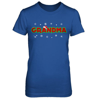 Grandma Christmas Santa Ugly Sweater Gift-T-Shirt & Sweatshirt-Women's T-Shirt-Royal