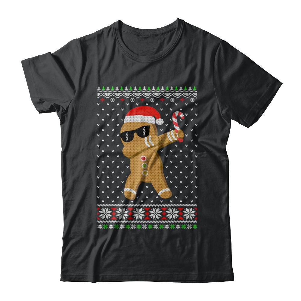 Dabbing Gingerbread Man Ugly Christmas Sweater