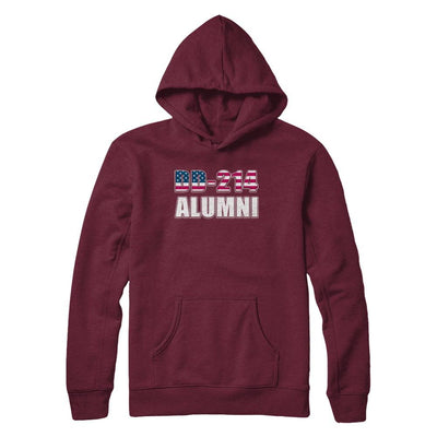 Military DD-214 Alumni Vintage American US Veteran-T-Shirt & Hoodie-Hanes - Heavyweight Pullover Hoodie-Maroon