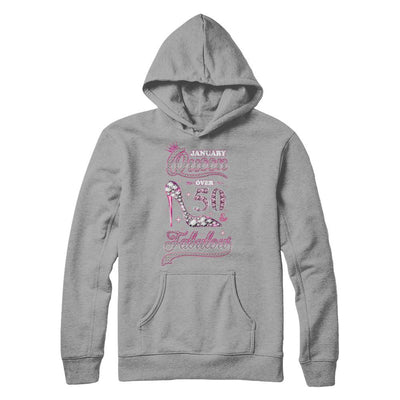 January Queen 50 And Fabulous 1971 50th Years Old Birthday-T-Shirt & Hoodie-Pullover Hoodie-Light Steel