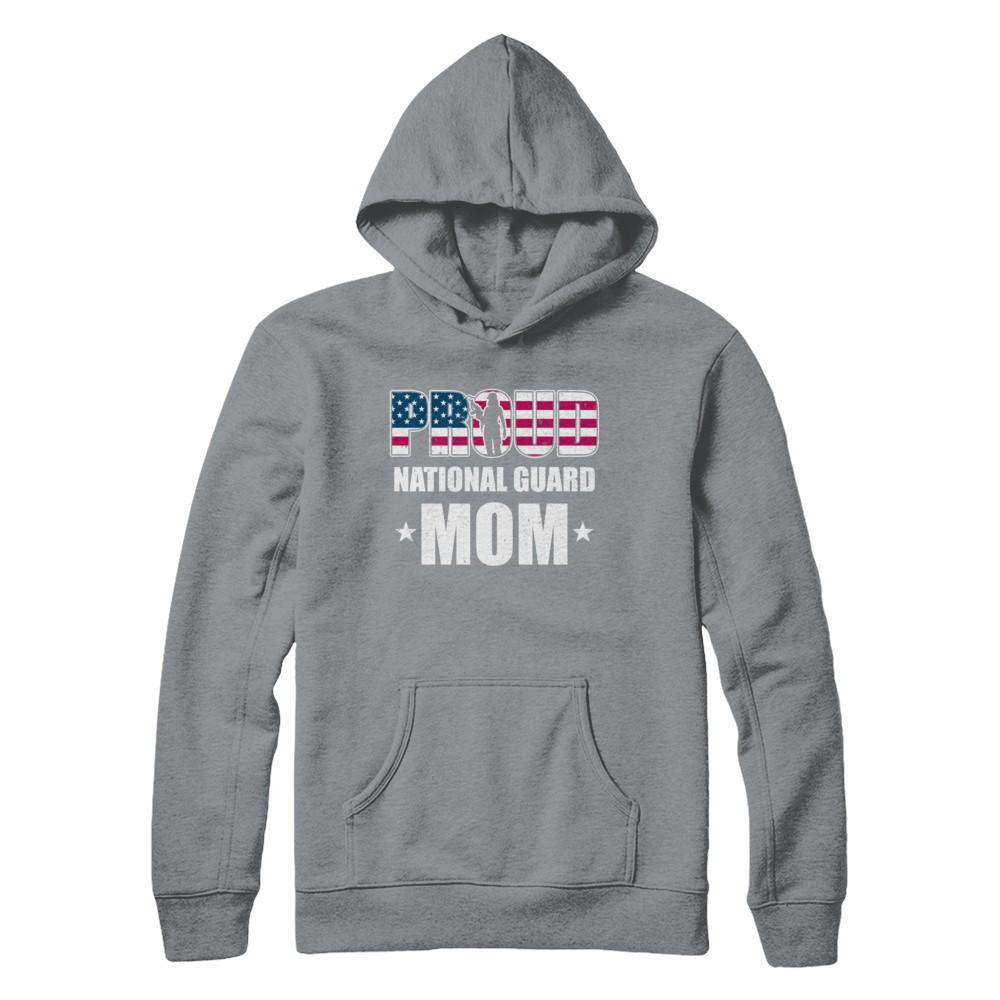 Proud National Guard Mom Veteran Mothers Day-T-Shirt & Hoodie-Pullover Hoodie-Light Steel