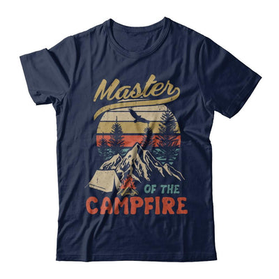 Camping Master Of The Campfire Fathers Mothers Day Gift-T-Shirt & Hoodie-Classic T-Shirt-Navy