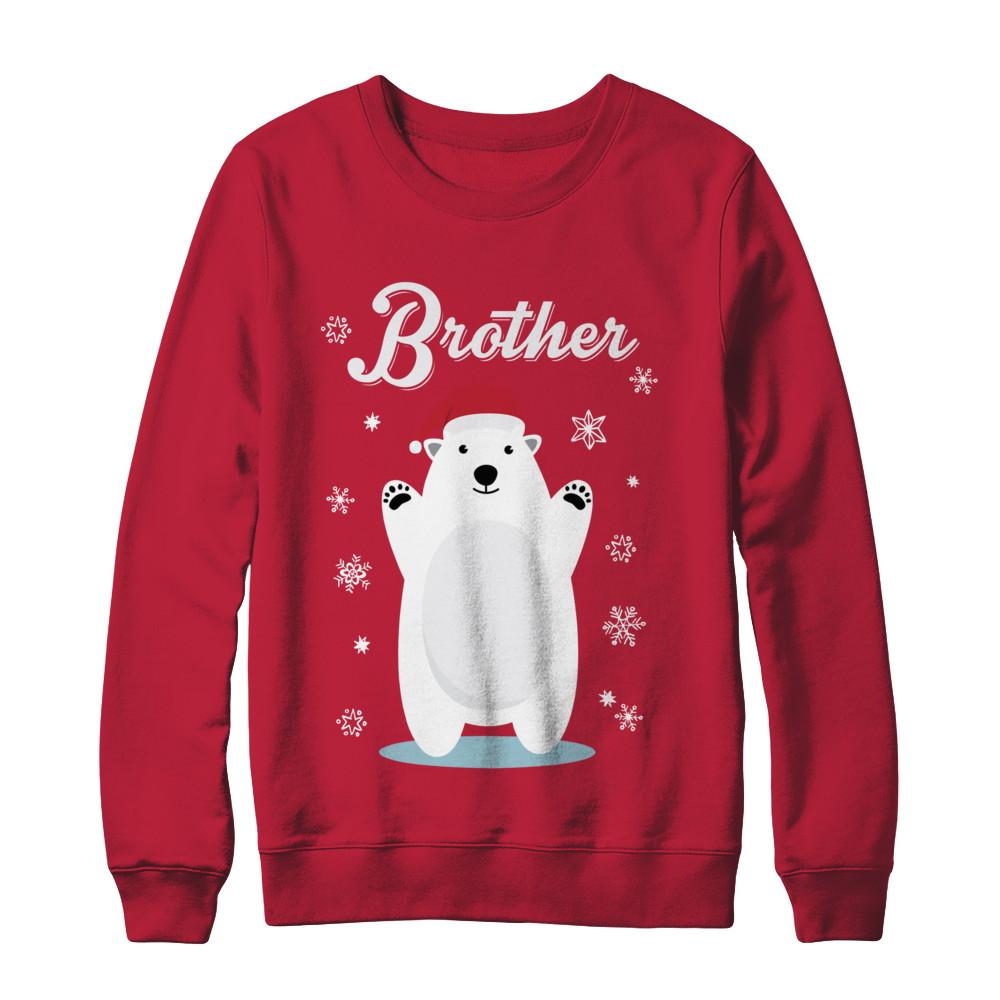 Brother Bear Christmas Santa Pajamas-T-Shirt & Sweatshirt-Crewneck Sweatshirt-Red