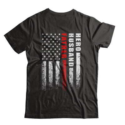 Fireman Firefighter Husband Dad Hero Fathers Day Gift-T-Shirt & Hoodie-Classic T-Shirt-Black