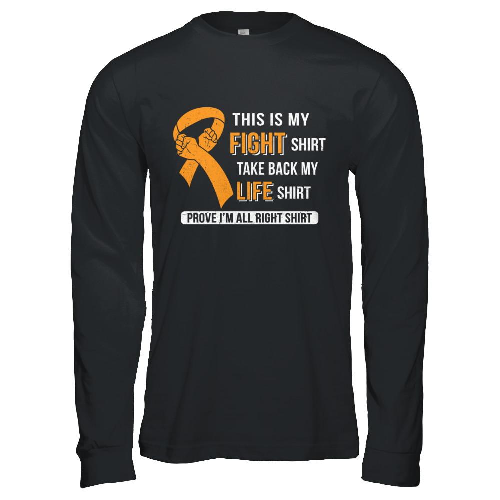 This Is My Fight Multiple Sclerosis Awareness-T-Shirt & Hoodie-Long Sleeve T-Shirt-Black