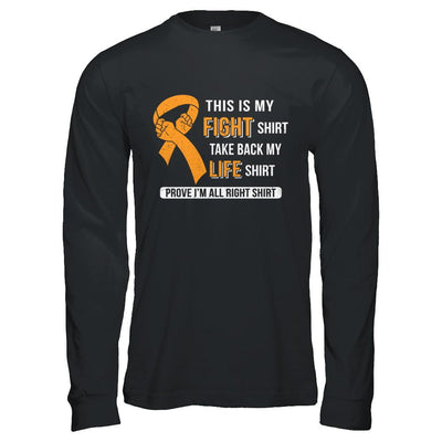 This Is My Fight Multiple Sclerosis Awareness-T-Shirt & Hoodie-Long Sleeve T-Shirt-Black