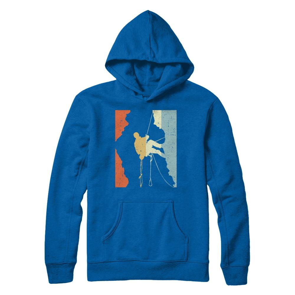 Vintage Rock Climbing Climb-T-Shirt & Hoodie-Pullover Hoodie-Royal